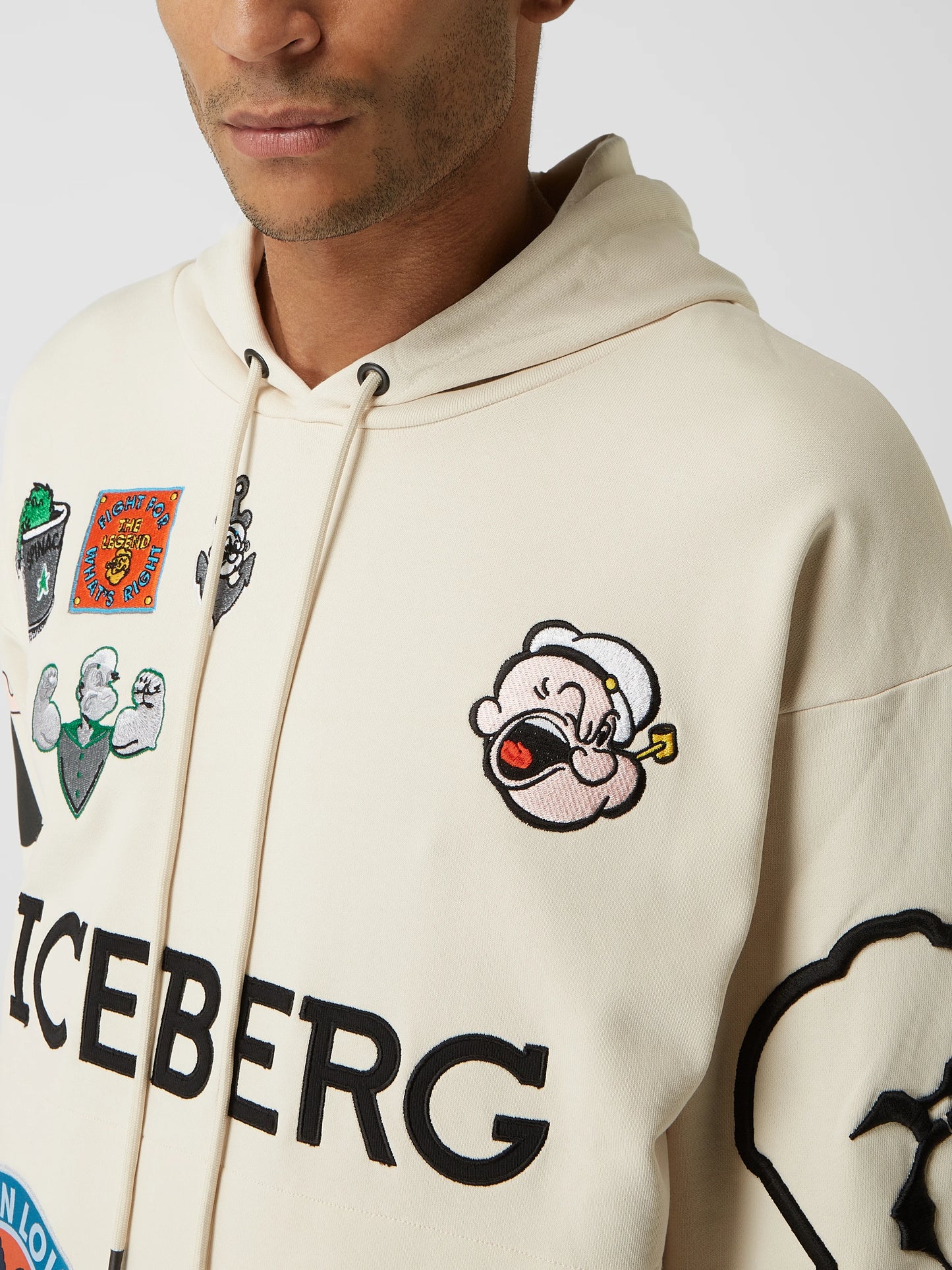 Popeye Hoodie Beige