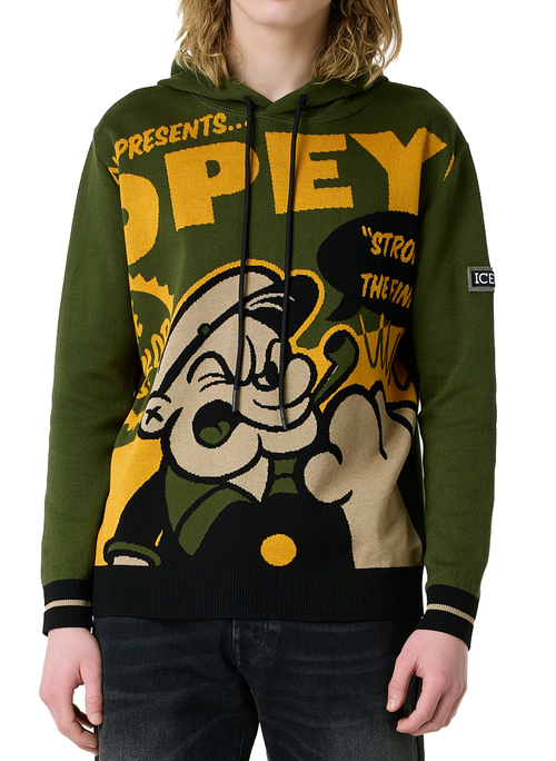 popeye presents knit hoodie